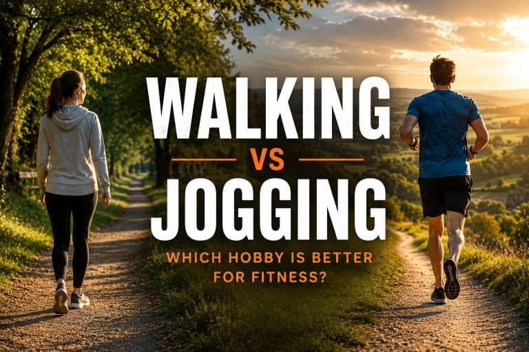 Walking and jogging as outdoor hobbies for fitness and wellbeing
