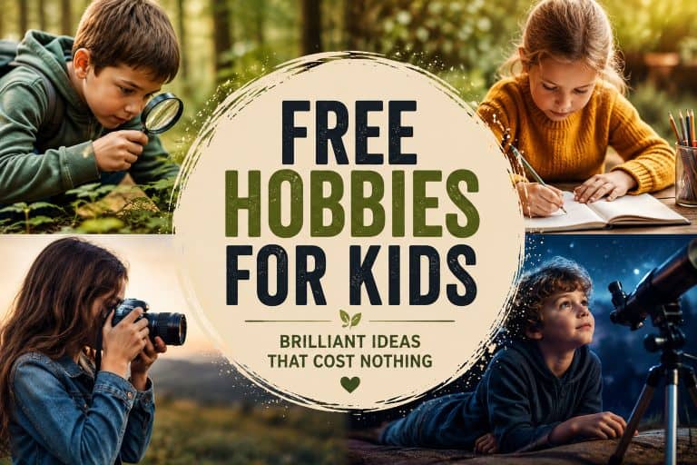 Free hobbies for kids including nature study, drawing, photography and stargazing