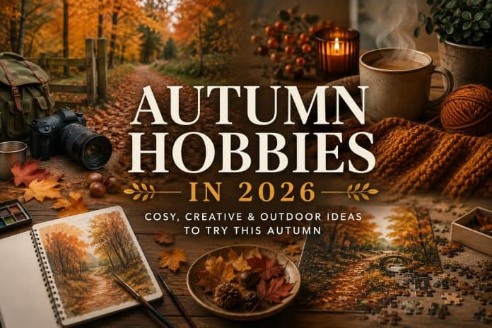 Autumn hobbies 2026 including photography, knitting, painting, puzzles and outdoor activities